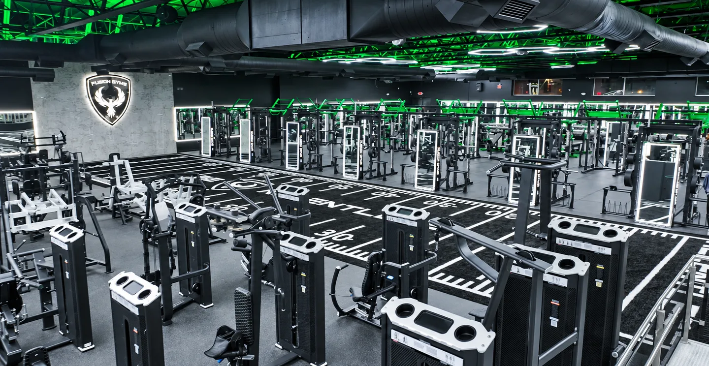Fusion Gyms training floor and turf